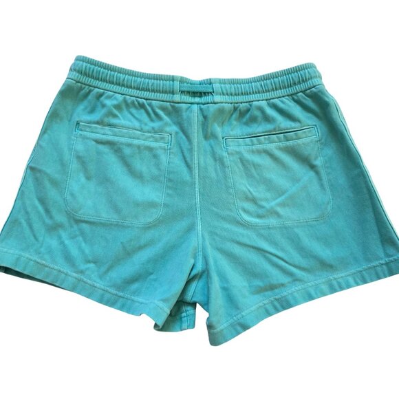 Athleta Shorts Womens Med Aqua Blue Drawstring Shorts Athleisure Loungewear - Picture 3 of 12
